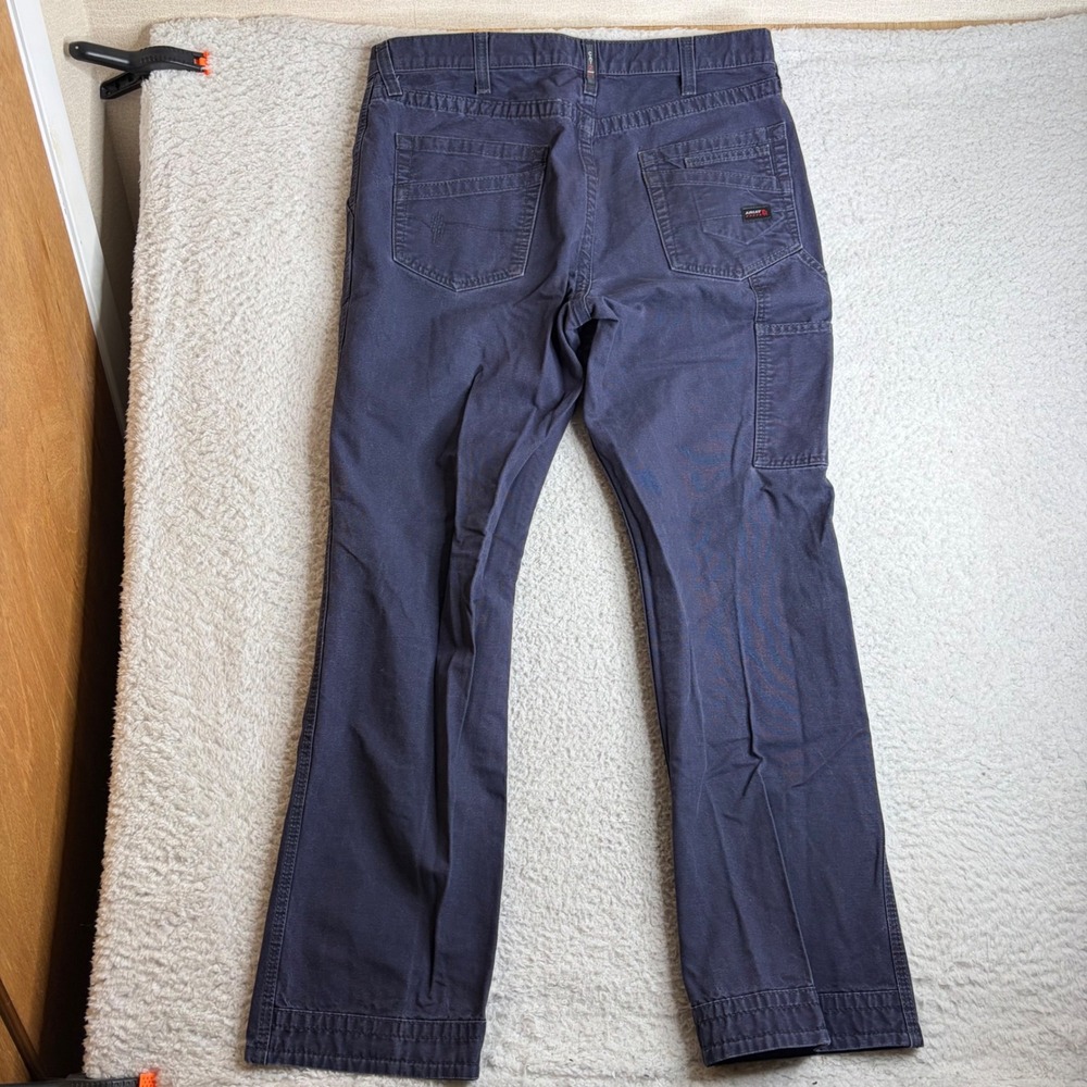 Ariat FR M4 Relaxed Boot Cut Work Pants Navy Blue 36x34 (38x33) Westex UltraSoft